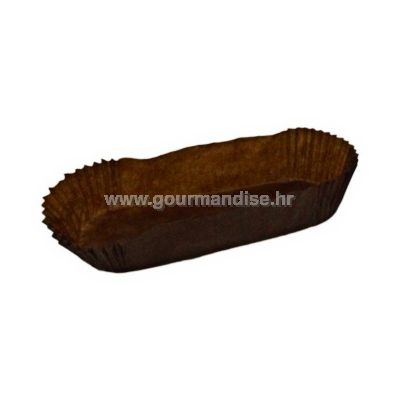 PAPIRNATE POSUDICE, ovalne, smeđe, dimenzija 105x40mm, visina 25mm, pak. od 1000 kom.