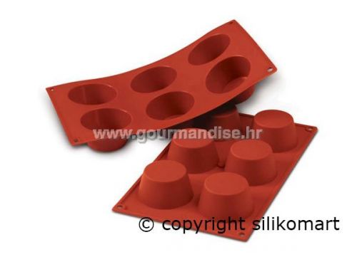SF023 - TERRACOTTA silikonski kalup, NR. 6, MUFFINS MEDIO, dimenzija 69mm, visina 35mm