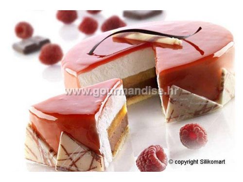 TOR135 h50/1 - BIJELI TORTAFLEX SILIKONSKI KALUP, 135mm, visina 50mm